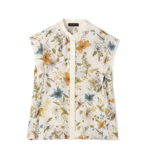 TOMORROWLAND collection「トリビュートフラワー ピコカットスリーブブラウス」|シャツ・ブラウス|44 ベージュ系