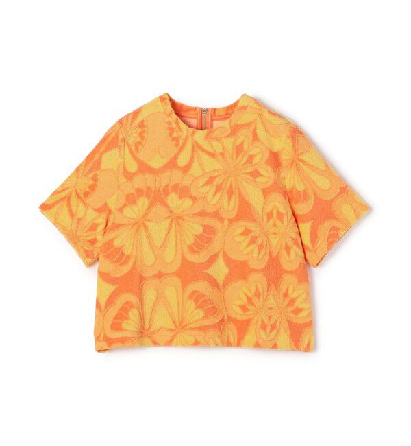 TOMORROWLAND collection「フラワーパイル クルーネックプルオーバー」|その他|28 オレンジ系