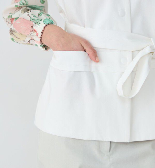 TOMORROWLAND collection「コットンカツラギ ベルテッドジレ」|ベスト・ジレ|