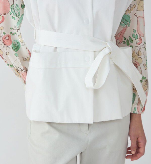 TOMORROWLAND collection「コットンカツラギ ベルテッドジレ」|ベスト・ジレ|