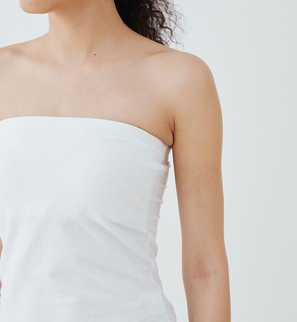 GALERIE VIE「スビンコットン カップ付きベアトップ」|チューブトップ|