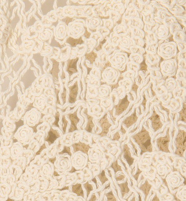 MACPHEE「ウィンドミルクロシェ Vネックベスト」|ベスト・ジレ|