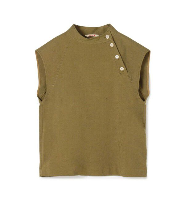 BACCA「レーヨンコットンネップブラウス」|シャツ・ブラウス|57 カーキ