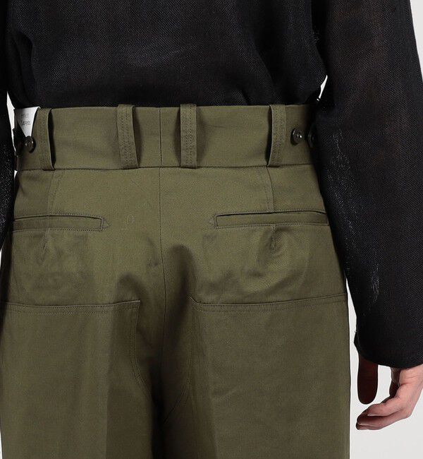 TOMORROWLAND BUYING WEAR「TANGENT 70`s Dutch Army コットン ワイドパンツ」|カーゴ|