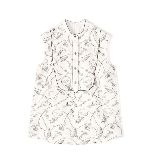 TOMORROWLAND collection「バルーンエンブロイダリー コードパイピングブラウス」|シャツ・ブラウス|12 ホワイト系