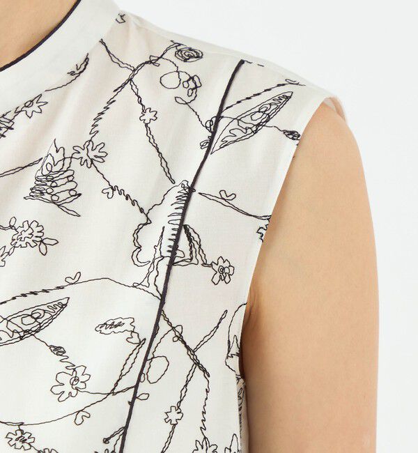 TOMORROWLAND collection「バルーンエンブロイダリー コードパイピングブラウス」|シャツ・ブラウス|