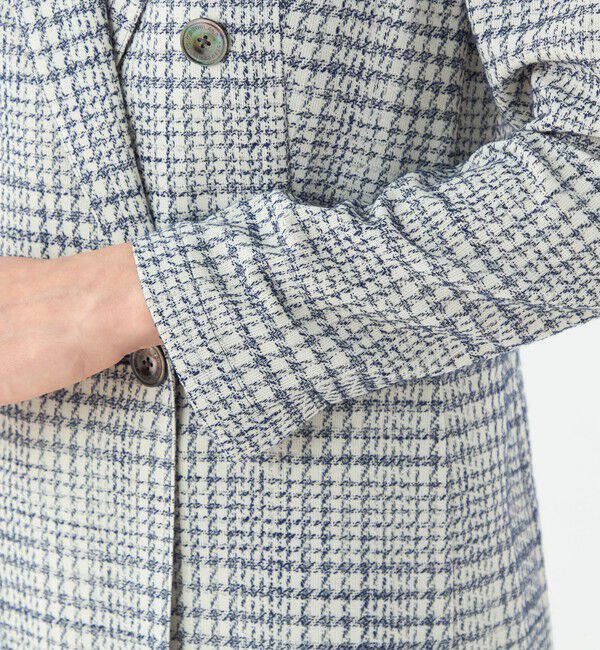 TOMORROWLAND collection「シャドーグレンチェック ダブルブレストライトジャケット」|テーラードジャケット|