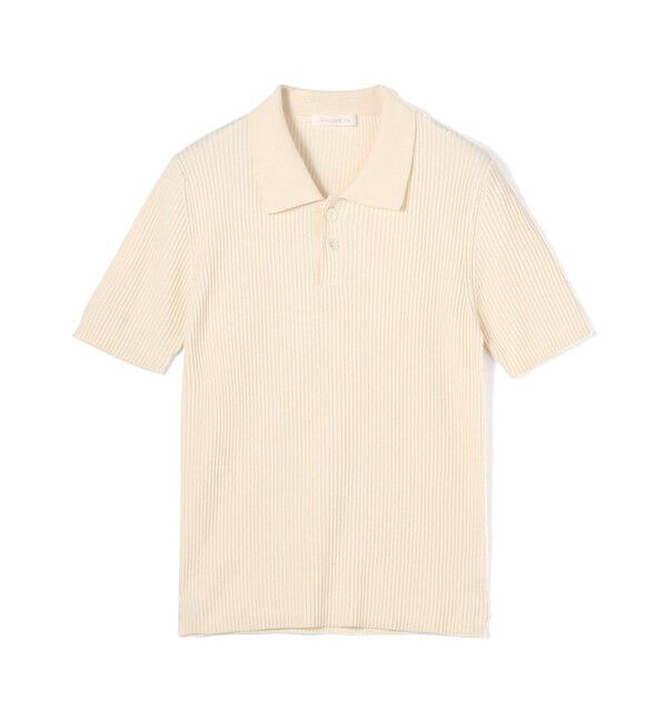 GALERIE VIE「ギザコットンリブ ポロカラープルオーバー」|ニット・セーター|41 ライトベージュ