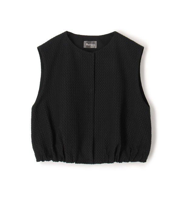 Ballsey「タイニーフラワージャカード ショートベスト」|ベスト・ジレ|19 ブラック