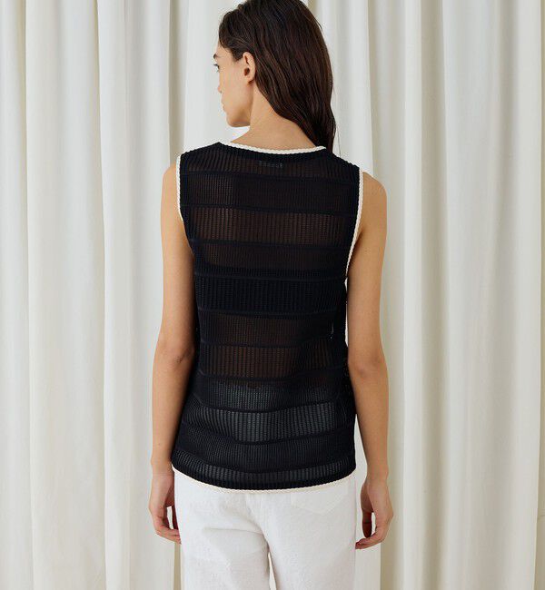 DES PRES「シアータックニット Vネックジレ」|ベスト・ジレ|