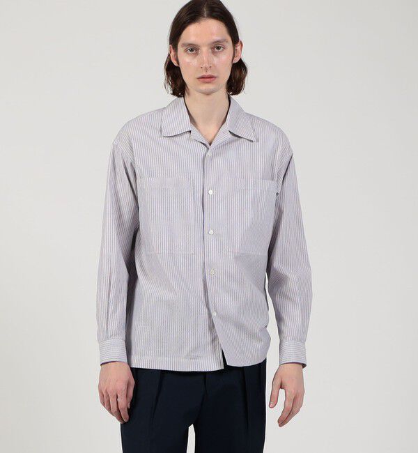 TOMORROWLAND MENS「コットンドビー ダブルポケットシャツ」|シャツ・ブラウス|