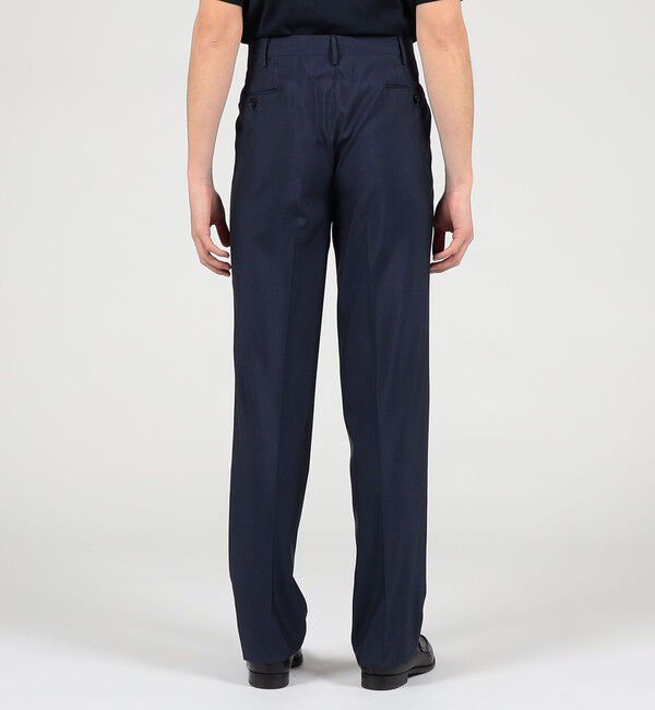 TOMORROWLAND MENS「ウールシルク イン2プリーツ ストレートスラックス MARZOTTO」|スラックス|