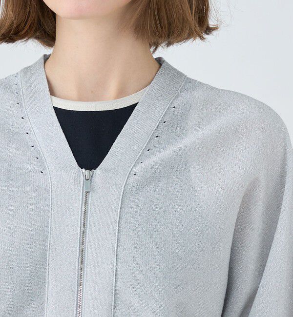 MACPHEE「ドライレーヨン Vネックカーディガン」|カーディガン|