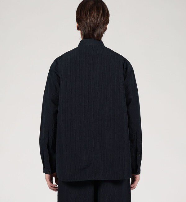 TOMORROWLAND MENS「コットンリネンシルク ダブルブレスト シャツジャケット」|ブルゾン・スタジャン|