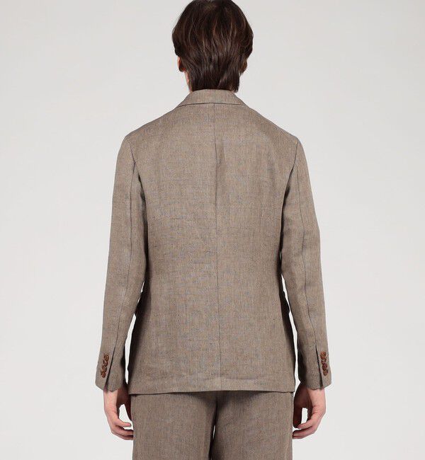 TOMORROWLAND MENS「リネン ヘリンボーン サファリジャケット」|テーラードジャケット|