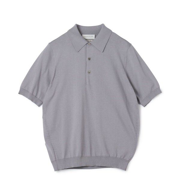 TOMORROWLAND MENS「TOMORROWLAND tricot シルクコットン ニットポロシャツ SESIA」|ニット・セーター|15 グレー