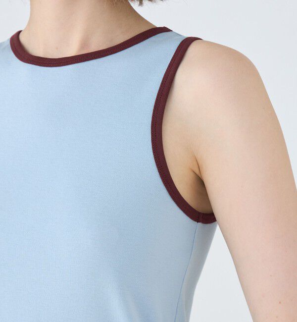 MACPHEE「コットンジャージ トリムタンクトップ」|タンクトップ|