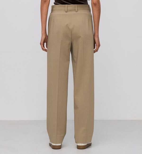 BACCA「シアサッカー スリムストレートパンツ」|チノ|