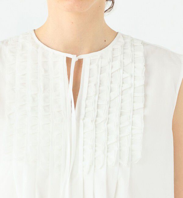 TOMORROWLAND collection「コットンコンビネーション ノースリーブブラウス」|シャツ・ブラウス|