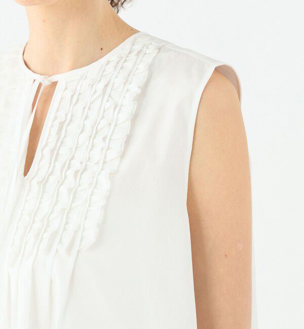 TOMORROWLAND collection「コットンコンビネーション ノースリーブブラウス」|シャツ・ブラウス|