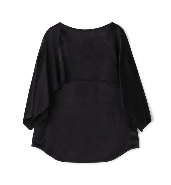 DES PRES「ソフトサテン レイヤードブラウス」|シャツ・ブラウス|19 ブラック