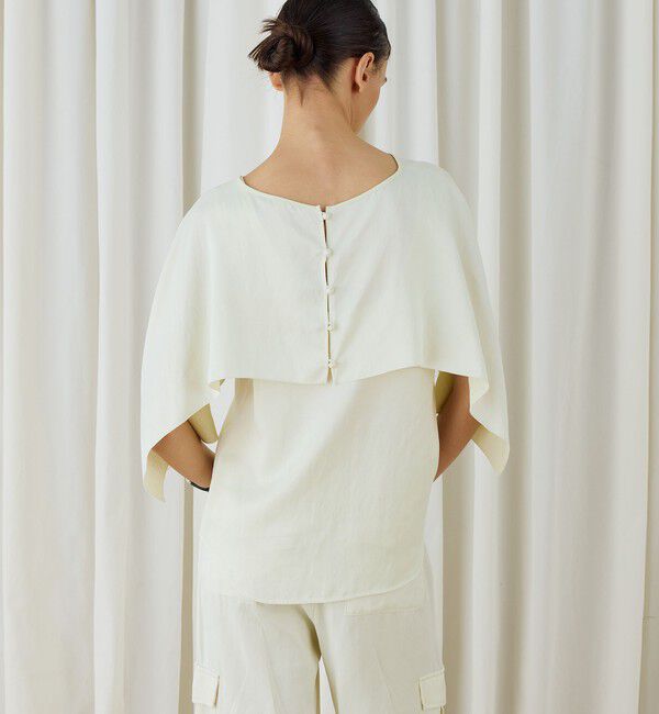 DES PRES「ソフトサテン レイヤードブラウス」|シャツ・ブラウス|