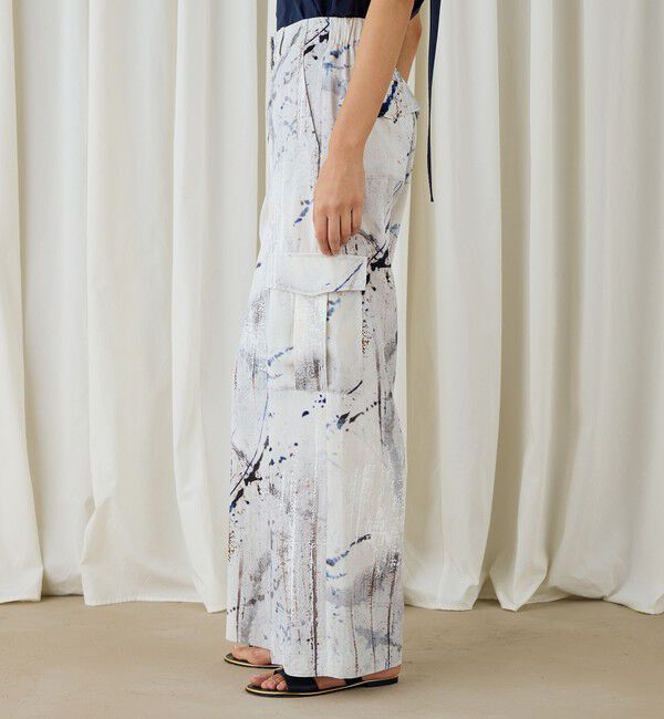 DES PRES「アブストラクトウォールプリント カーゴパンツ」|カーゴ|