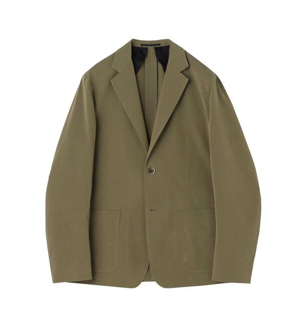 TOMORROWLAND MENS「コットンナイロンシャンブレー シングルブレステッド 2Bジャケット FABRICA」|テーラードジャケット|57 カーキ