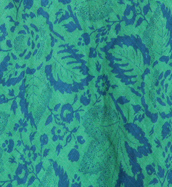 SOULEIADO「リネンプリント ナロースカート」|フレア|