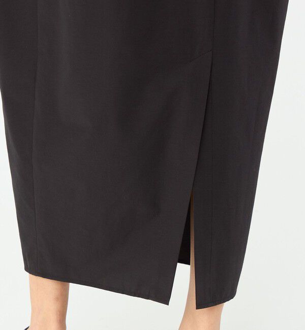 MACPHEE「フリルコンビ Vネックワンピース」|ワンピース|