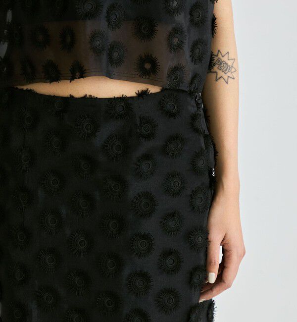 Edition「フラワーエンブロイダリー フレアスカート」|スカート|