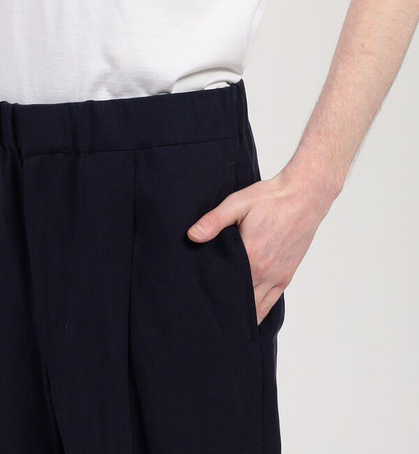 TOMORROWLAND MENS「セルロースリネン 1プリーツバレル イージーパンツ」|その他|