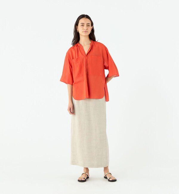 MACPHEE「ラミー マキシスカート」|タイト|