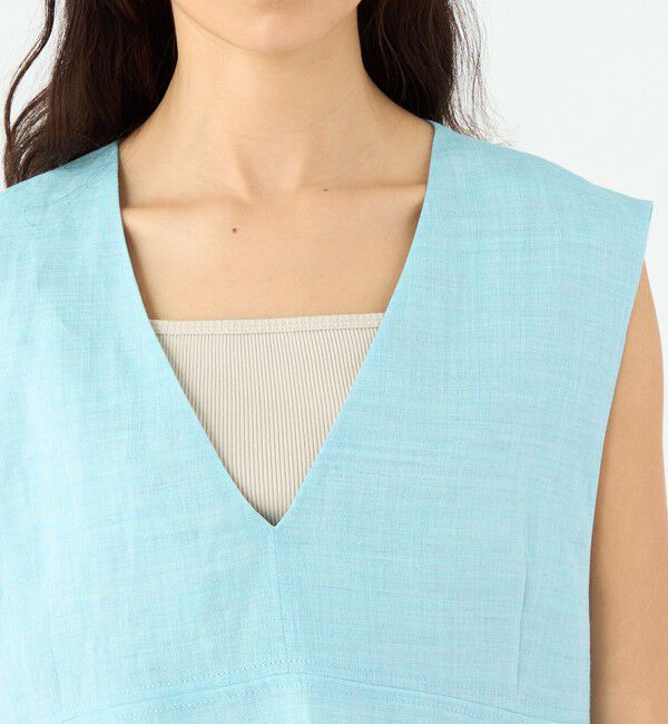 MACPHEE「ラミー Vネックトップス」|シャツ・ブラウス|