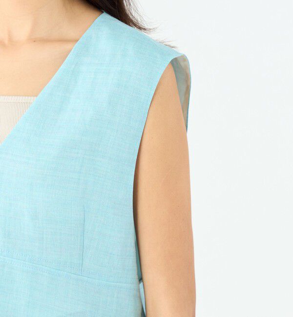 MACPHEE「ラミー Vネックトップス」|シャツ・ブラウス|