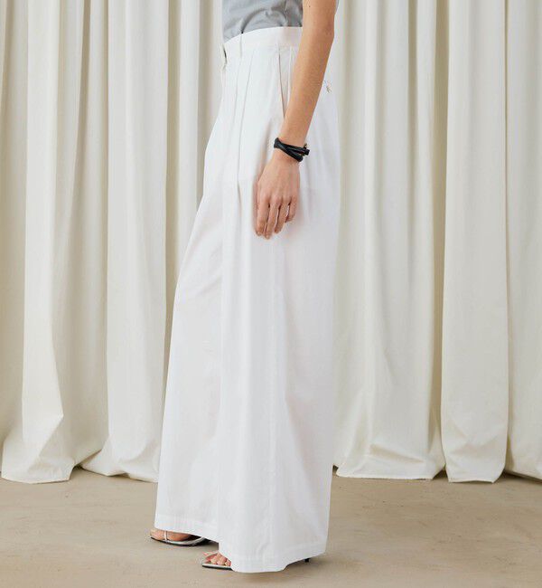 DES PRES「コットンストレッチポプリン　2タックワイドパンツ」|その他|