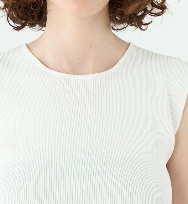 Ballsey「ポリエステルコットンリブ ノースリーブプルオーバー」|ニット・セーター|