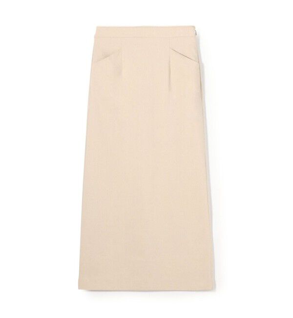 Ballsey「トリアセテートリネンストレッチ タイトロングスカート」|タイト|43 ベージュ