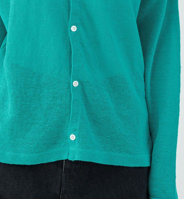 TOMORROWLAND GOODS「【別注】Ｖ::room ヘンプピケ ポロカラーシャツ」|シャツ・ブラウス|