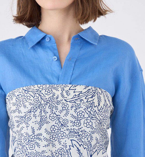 SOULEIADO「SOULEIADO リネンプリント バブーシュカ」|ストール|