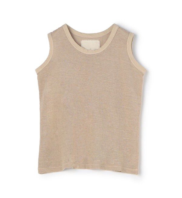 TOMORROWLAND GOODS「【別注】V::room ヘンプピケ タンクトップ」|タンクトップ|51 ベージュ