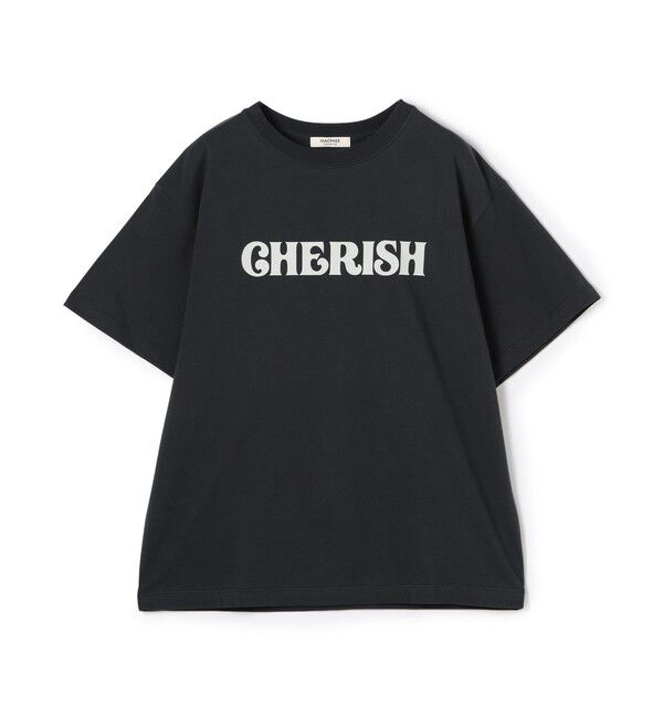 MACPHEE「コットンロゴプリント Tシャツ」|Tシャツ・カットソー|19 ブラック