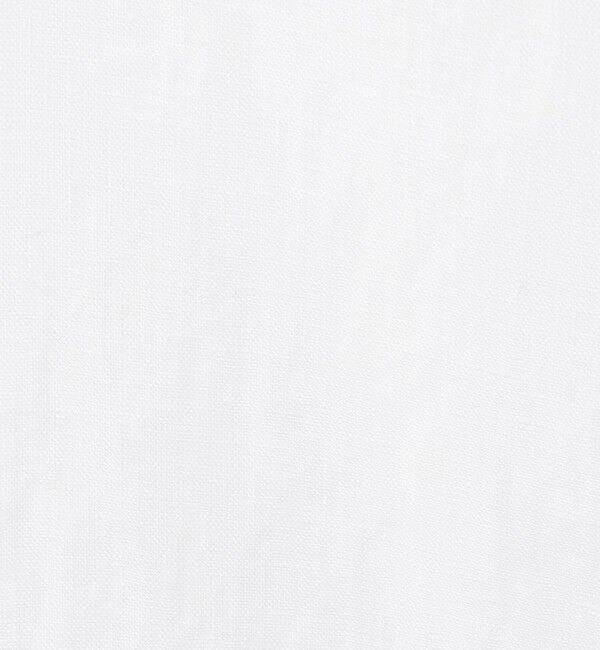 GALERIE VIE「リネンポプリン サイドスリットカラーレスシャツ」|シャツ・ブラウス|