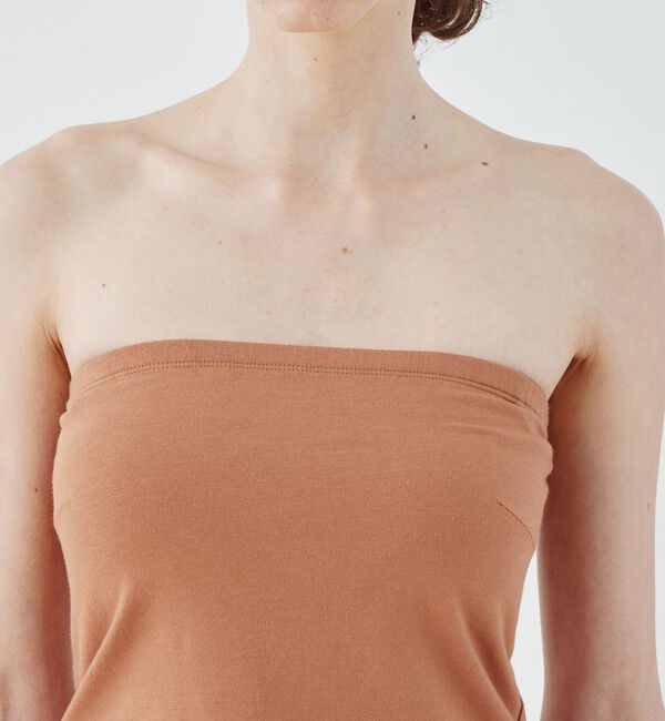 GALERIE VIE「スビンコットン カップ付きベアトップ」|チューブトップ|