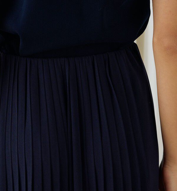 DES PRES「ジャージーライクジョーゼット コンビプリーツスカート」|スカート|