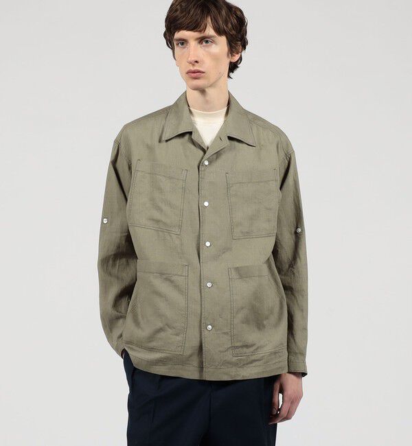 TOMORROWLAND MENS「リネン 4ポケット サファリシャツ」|シャツ・ブラウス|