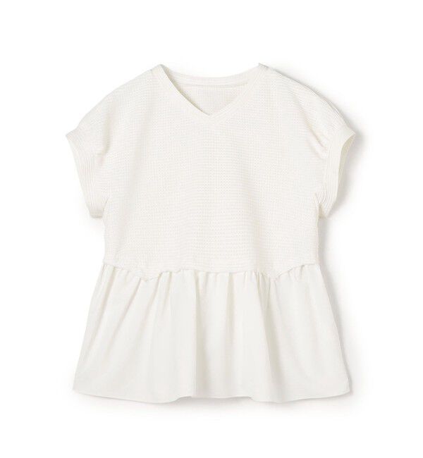 Ballsey「アイレットジャージー ソフトVネックプルオーバー」|Tシャツ・カットソー|11 ホワイト