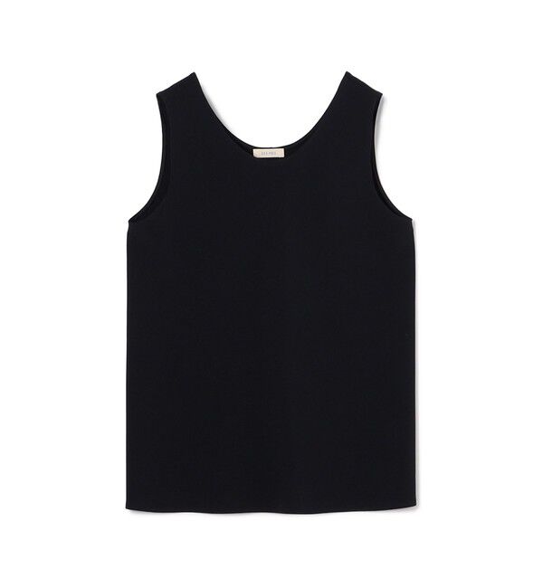 DES PRES「ライトダブルクロス ノースリーブトップス」|シャツ・ブラウス|69 ネイビー