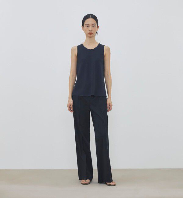 DES PRES「ライトダブルクロス ノースリーブトップス」|シャツ・ブラウス|