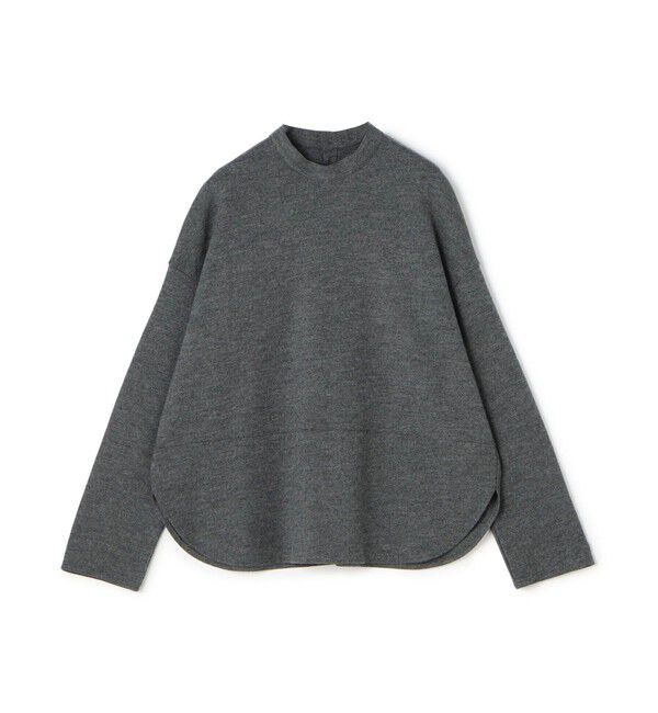 GALERIE VIE「ウールミルドスムース バックオープンシャツ」|シャツ・ブラウス|17 チャコールグレー